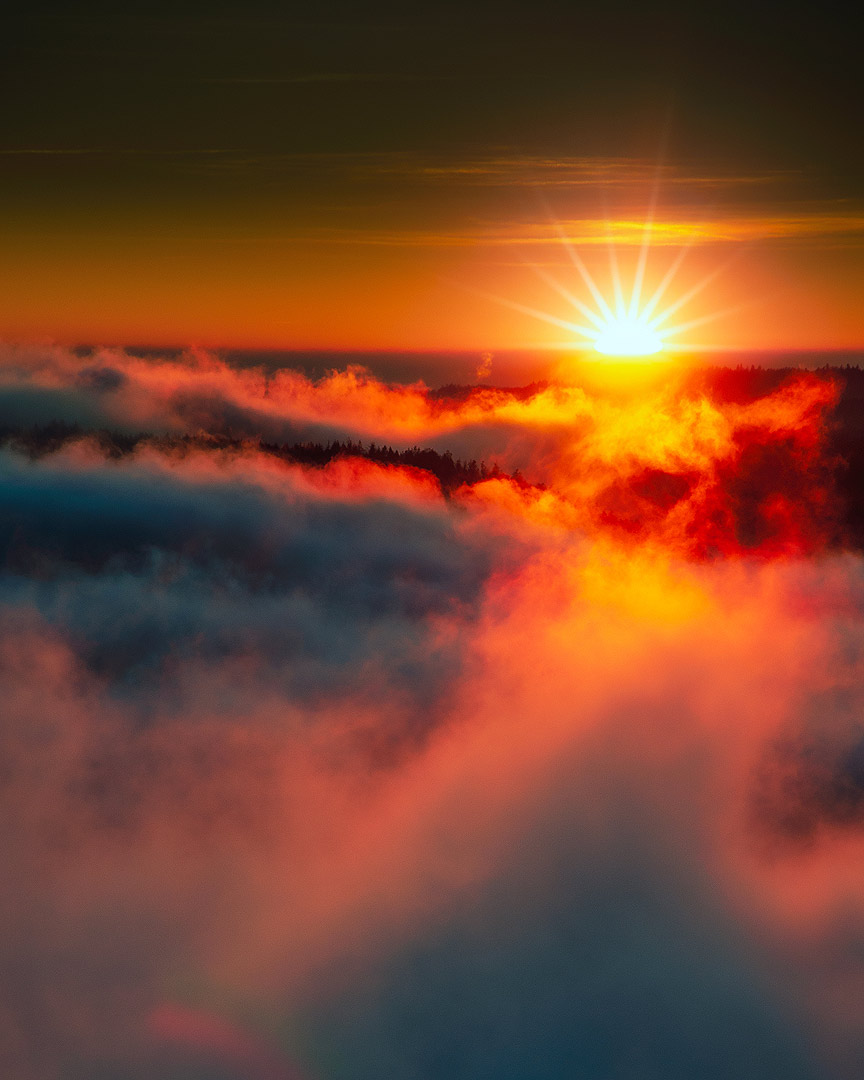 Coucher de soleil brumeux | Aurélien Zint